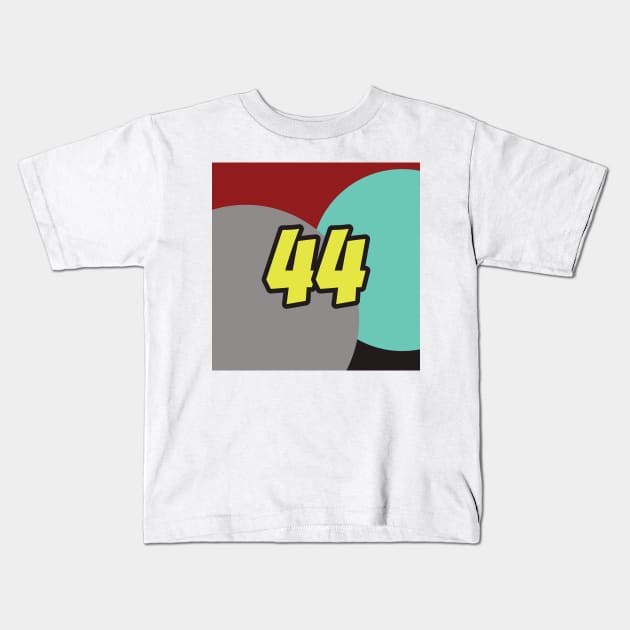 Lewis Hamilton Coloured Circles - Driver Number Kids T-Shirt by GreazyL